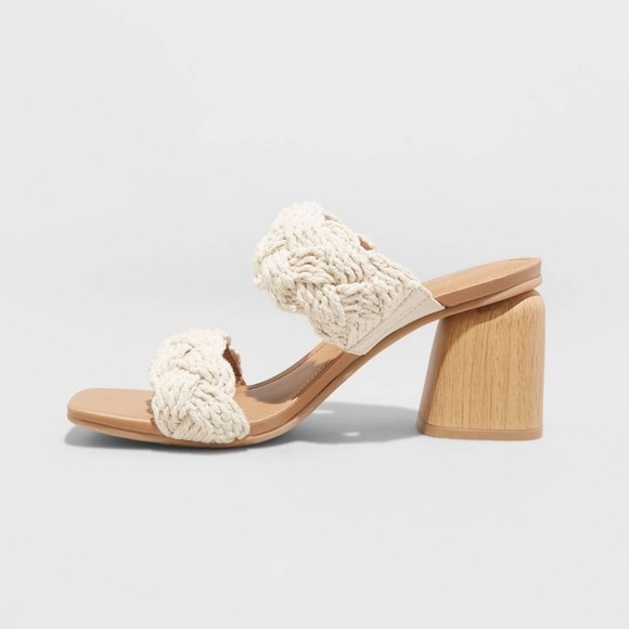 Women's Stassi Mule Heels - Universal Thread - off white - various size - new - Picture 2 of 8